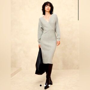 🔴SOLD🔴 Banana Republic faux wrap sweater dress